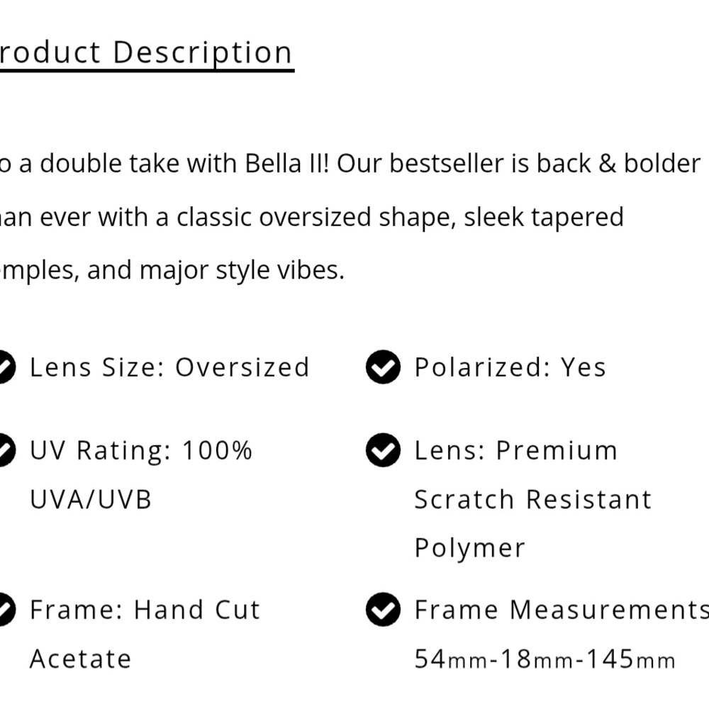 DIFF Eyewear BELLA II Sunglasses in Black - Picture 3 of 3